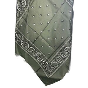 Wyoming Traders Wild Rag 100% Silk Bandana Western Scarf 34.5" - SAGE